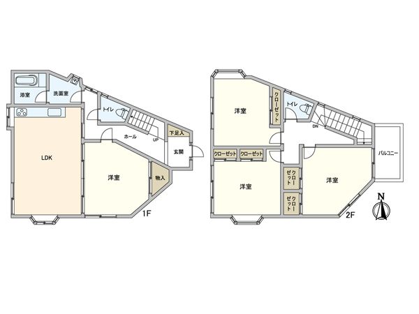 練馬区下石神井6丁目 戸建 間取図(平面図) 練馬区下石神井6丁目 戸建 間取図(平面図)