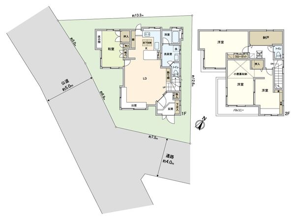練馬区大泉町1丁目 戸建 間取図(平面図)