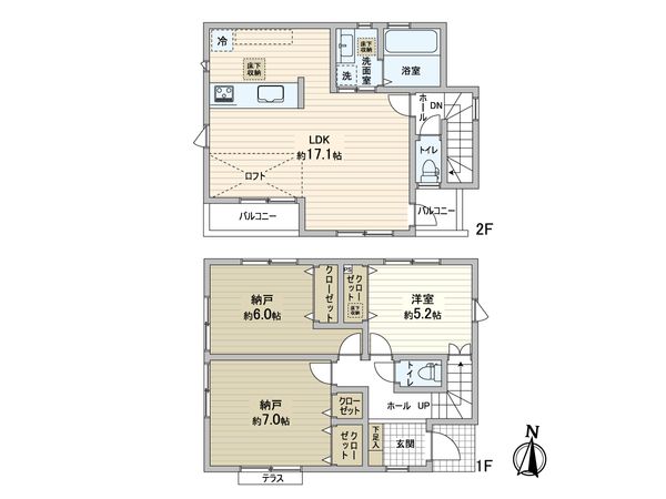 練馬区富士見台3丁目 戸建 間取図(平面図) 練馬区富士見台3丁目 戸建 間取図(平面図)