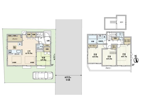 練馬区土支田3丁目 戸建 間取図(平面図) 練馬区土支田3丁目 戸建 間取図(平面図)
