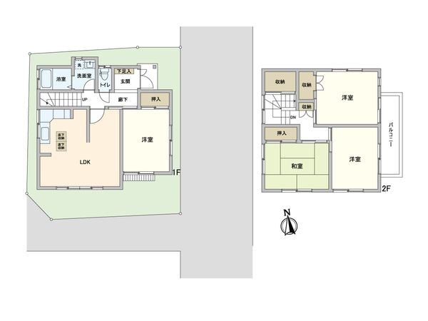 練馬区土支田2丁目 戸建 間取図(平面図) 練馬区土支田2丁目 戸建 間取図(平面図)