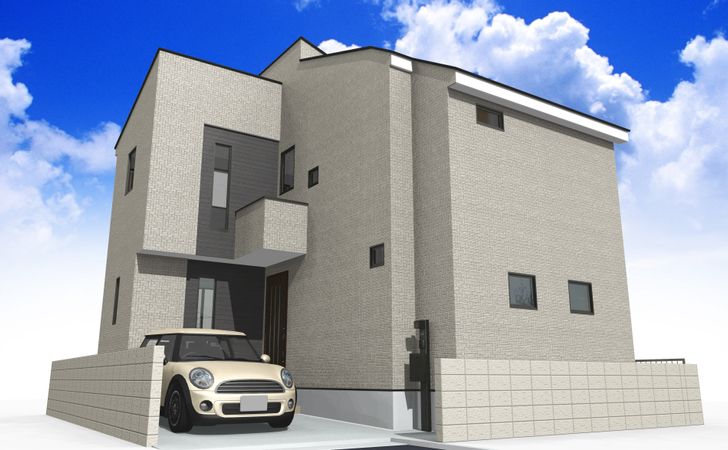 練馬区富士見台4丁目 新築戸建 外観パース図