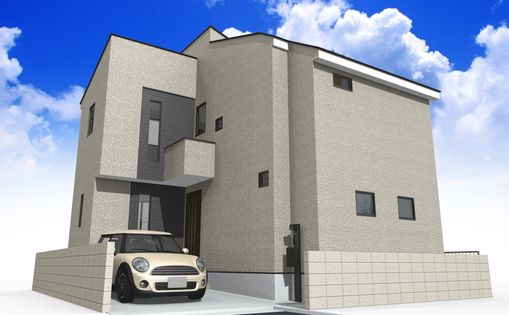 練馬区富士見台4丁目 新築戸建 外観パース図