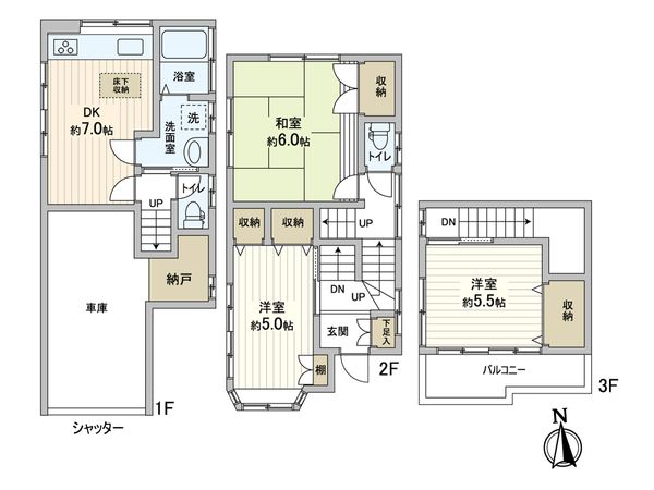 練馬区富士見台4丁目 戸建 間取図(平面図) 練馬区富士見台4丁目 戸建 間取図(平面図)