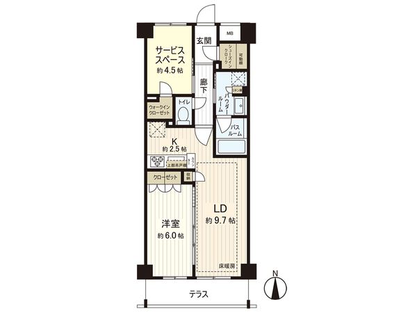 パレステージ光が丘ナチュラコート 間取図(平面図)
