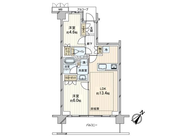 ジオ石神井公園 間取図(平面図)