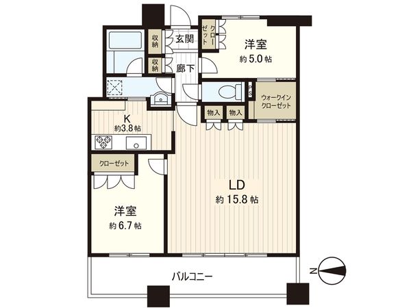 石神井公園ピアレス A棟 間取図(平面図) 間取図(平面図)