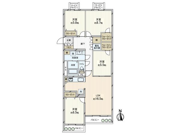 ソフトタウン石神井台 間取図(平面図) 間取図(平面図)