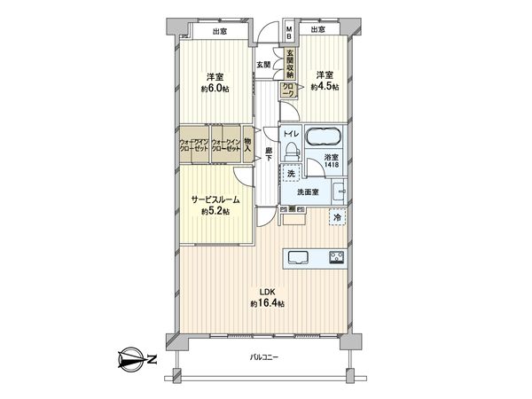 パークホームズ練馬 間取図(平面図)