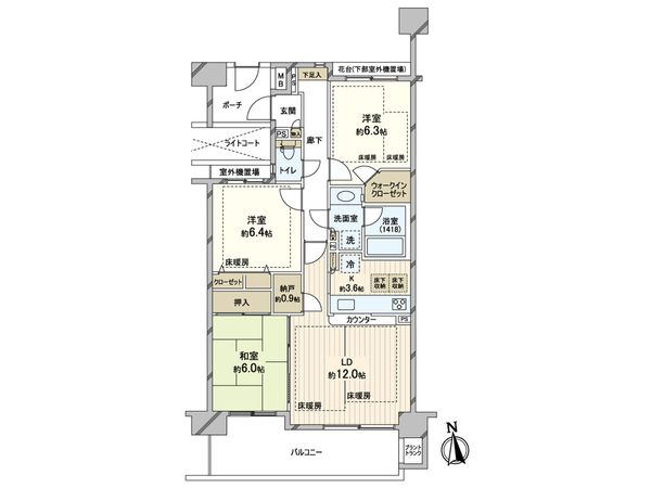 ヴェールガーデン富士見台 間取図(平面図) 間取図(平面図)