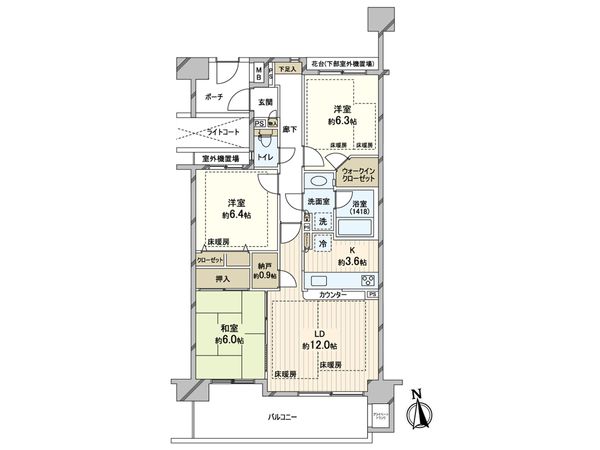 ヴェールガーデン富士見台 間取図(平面図)