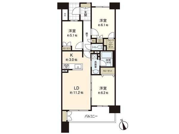 ヴェールガーデン富士見台 間取図(平面図) ヴェールガーデン富士見台 間取図(平面図)