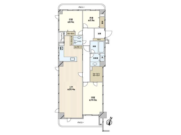 アーバン・ドヌール目白台 間取図(平面図) アーバン・ドヌール目白台 間取図(平面図)