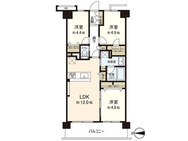 アドリーム石神井公園 間取図(平面図)