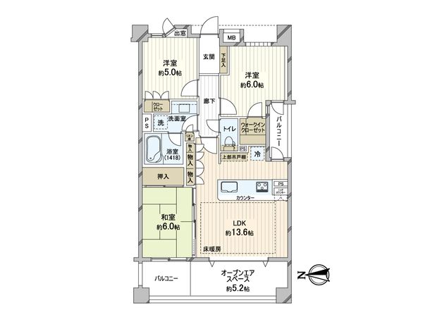 グランシティ上石神井パークフロント 間取図(平面図) グランシティ上石神井パークフロント 間取図(平面図)