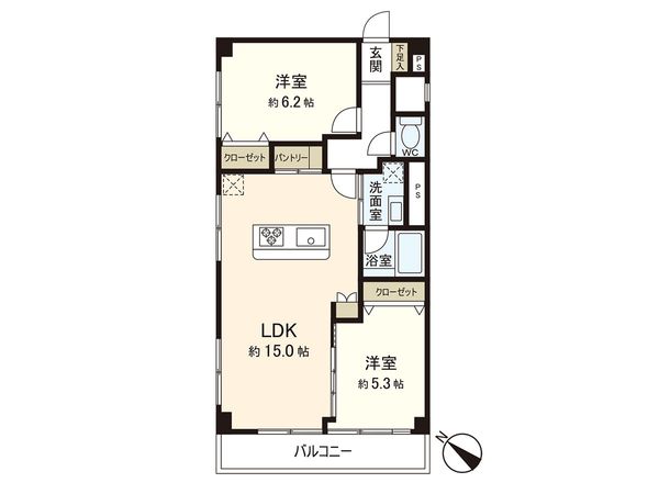 石神井公園マンション 間取図(平面図) 石神井公園マンション 間取図(平面図)