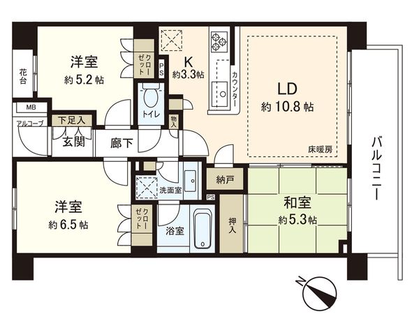パークホームズ石神井公園翡翠の杜 間取図(平面図) パークホームズ石神井公園翡翠の杜 間取図(平面図)