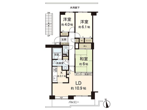 石神井公園パーク・ホームズ 間取図(平面図)