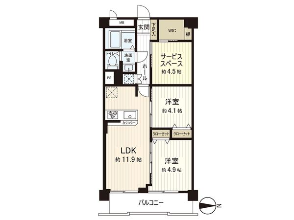 石神井公園ヒミコマンション 間取図(平面図) 石神井公園ヒミコマンション 間取図(平面図)