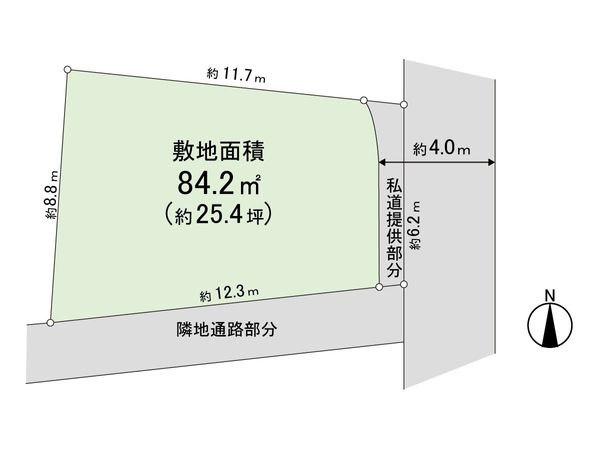 練馬区高松2丁目 建築条件付売地 区画図