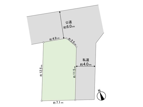 練馬区豊玉中3丁目 土地 区画図