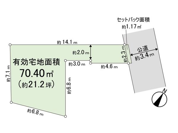 中野区江原町3丁目 土地 2区画 区画図