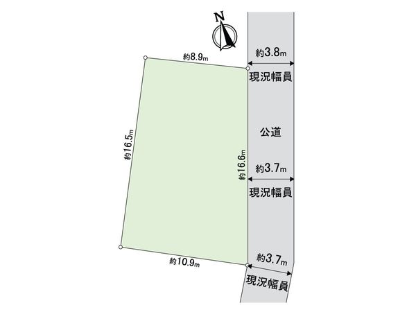練馬区高野台1丁目 土地 区画図