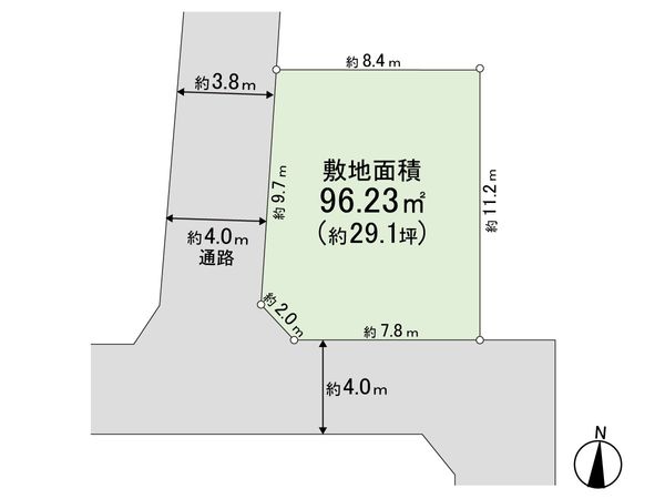 練馬区春日町4丁目 土地 区画図