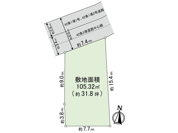 練馬区春日町3丁目 土地 区画図