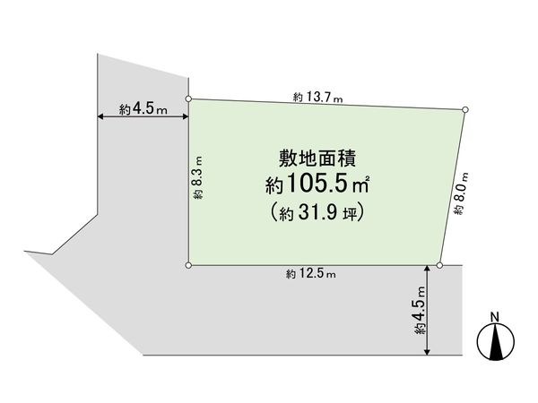 練馬区練馬2丁目 土地 区画図 練馬区練馬2丁目 土地 区画図