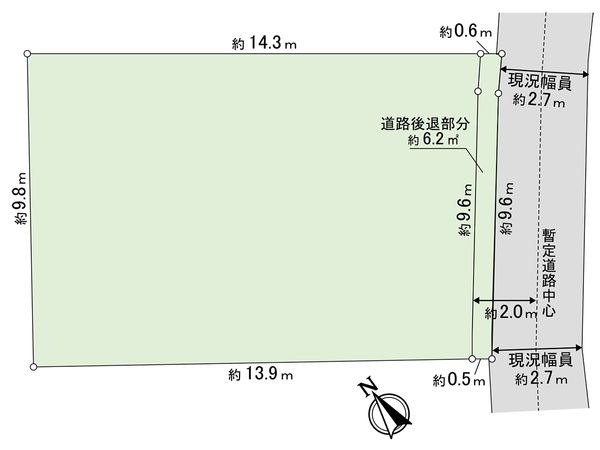 豊島区南池袋3丁目 古家付土地 区画図