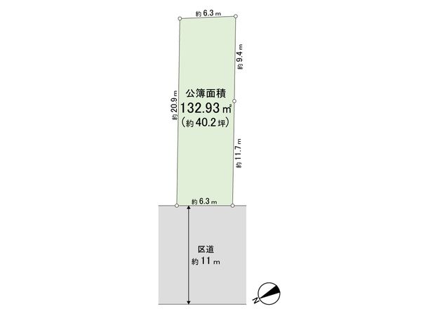 練馬区豊玉北4丁目 土地 区画図
