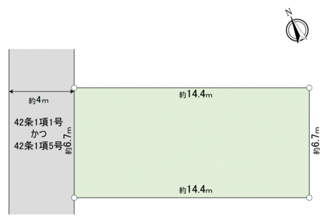 練馬区羽沢2丁目土地 地形図