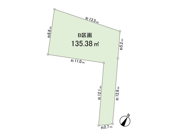 練馬区桜台6丁目 土地 2区画 区画図 練馬区桜台6丁目 土地 2区画 区画図