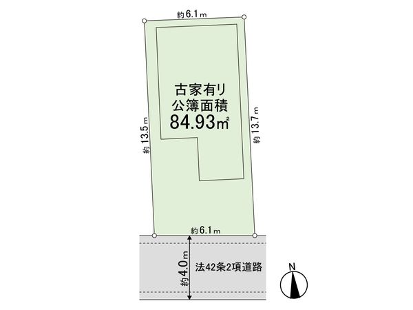中野区丸山2丁目古家付土地 全体区画図 中野区丸山2丁目古家付土地 全体区画図
