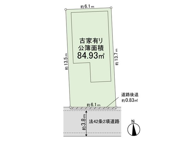 中野区丸山2丁目古家付土地 全体区画図 中野区丸山2丁目古家付土地 全体区画図