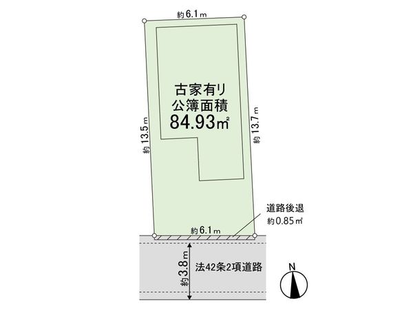 中野区丸山2丁目古家付土地 全体区画図 中野区丸山2丁目古家付土地 全体区画図