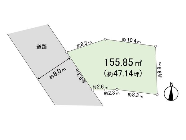 練馬区氷川台4丁目土地 区画図 練馬区氷川台4丁目土地 区画図
