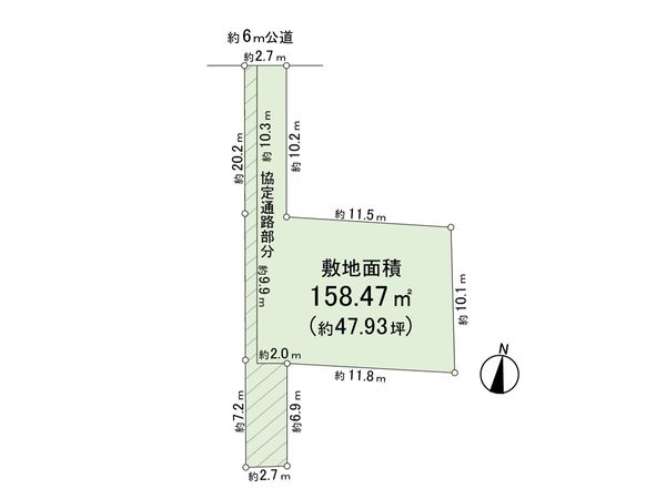練馬区豊玉南1丁目 土地 区画図 練馬区豊玉南1丁目 土地 区画図