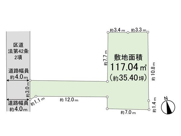 練馬区向山2丁目 土地 区画図 練馬区向山2丁目 土地 区画図