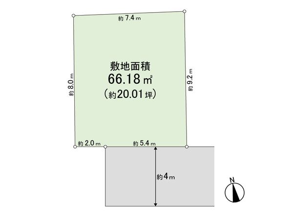 練馬区田柄4丁目 土地 区画図 練馬区田柄4丁目 土地 区画図
