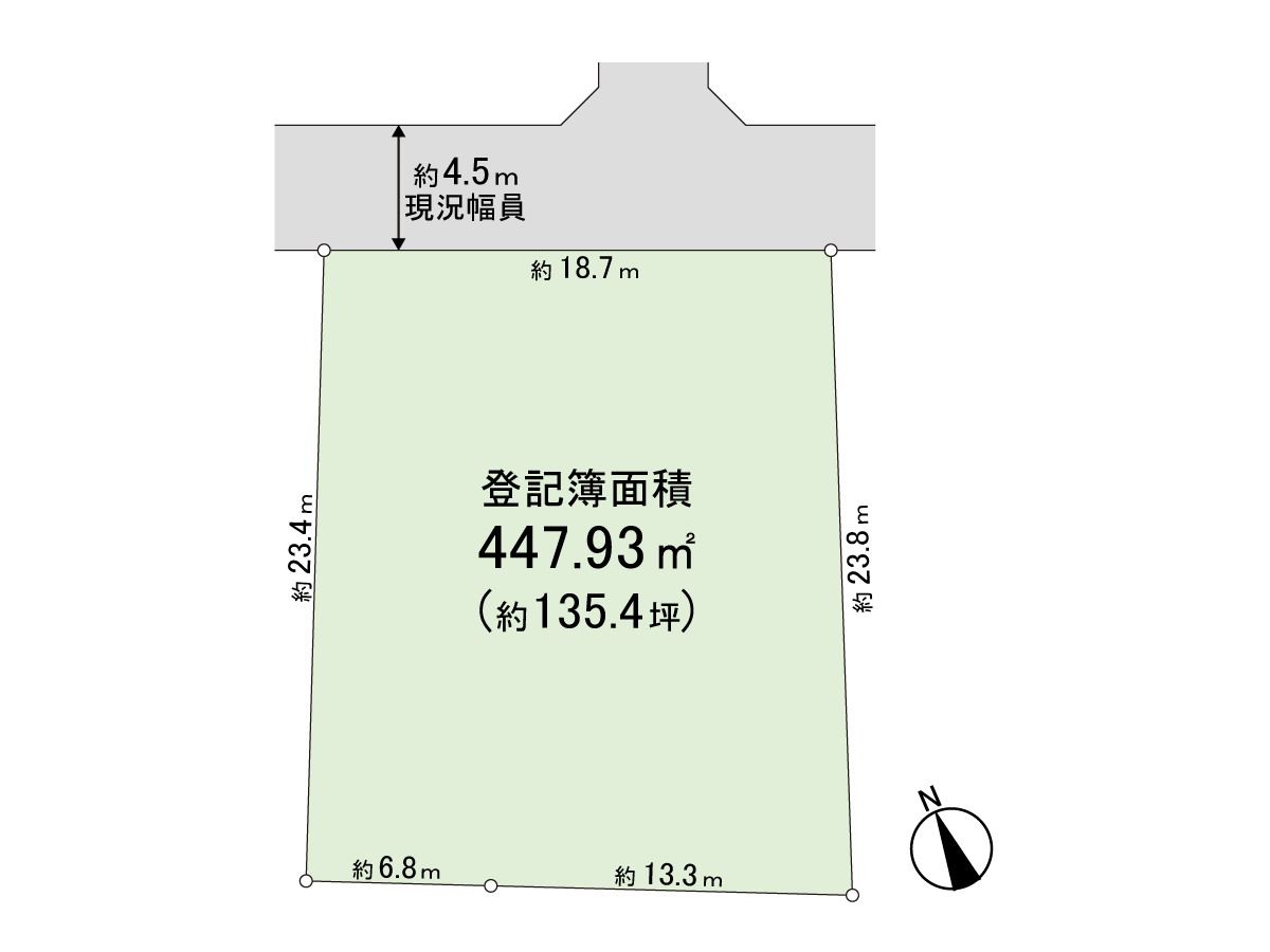 練馬区羽沢1丁目 土地 区画図 区画図