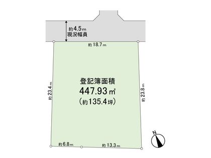 練馬区羽沢1丁目 土地 区画図