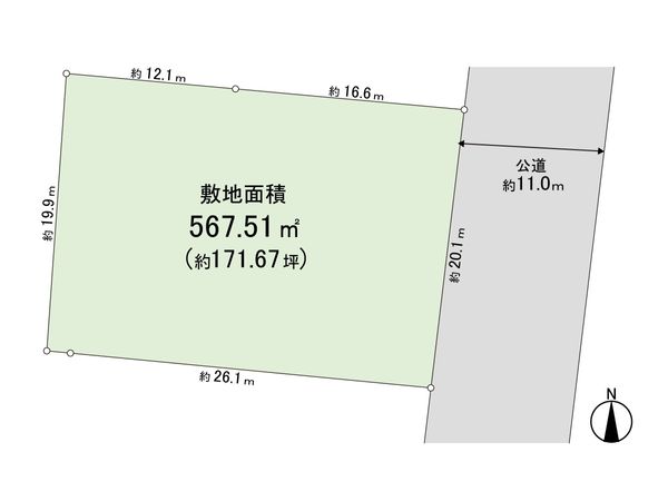 練馬区豊玉北4丁目 土地 区画図 区画図