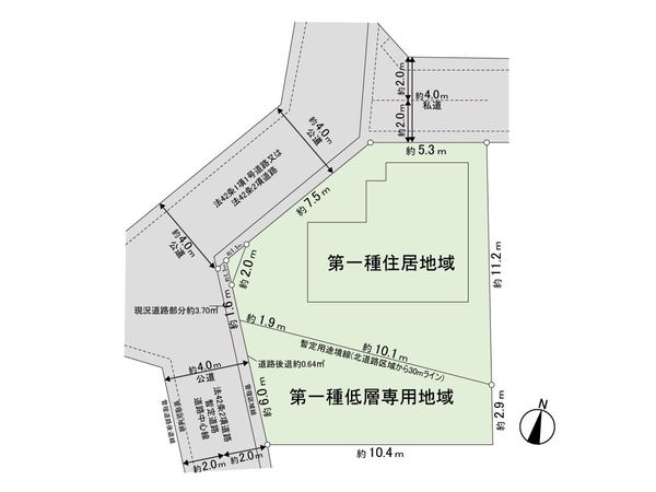 練馬区田柄5丁目 土地 区画図 練馬区田柄5丁目 土地 区画図
