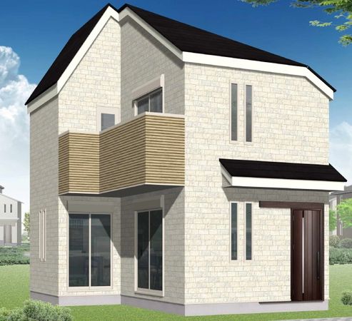 練馬区田柄3丁目 新築戸建 外観パース図 練馬区田柄3丁目 新築戸建 外観パース図