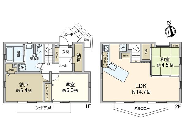 練馬区南田中3丁目 戸建 間取図(平面図)