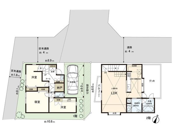 練馬区早宮1丁目 戸建 間取図(平面図) 間取図(平面図)