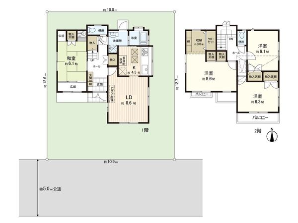 練馬区春日町2丁目 戸建 間取図(平面図)