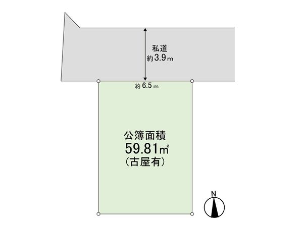練馬区田柄3丁目土地 区画図 練馬区田柄3丁目土地 区画図